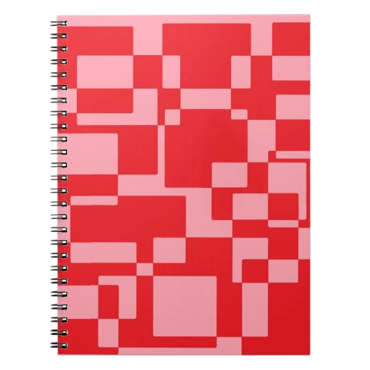Rosa Quadrate Notizblock (Vorderseite)
