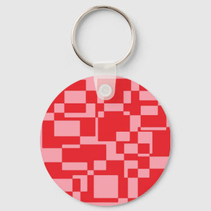 Rosa Quadrate Schlüsselanhänger