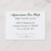 Rosa Qualle Ernst Haeckel Blume Pink Visitenkarte (Rückseite)