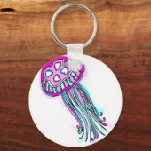 Rosa Qualle Schlüsselanhänger (Vorderseite)