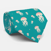 Rosa Quallen - Krawatte (Gerollt)