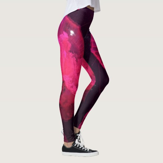 Rosa Quallen Leggings (Rechts)