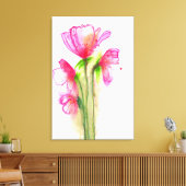 Rosa Quartett Leinwanddruck (Insitu (Wohnzimmer))