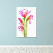 Rosa Quartett Leinwanddruck (Insitu (Holzboden))