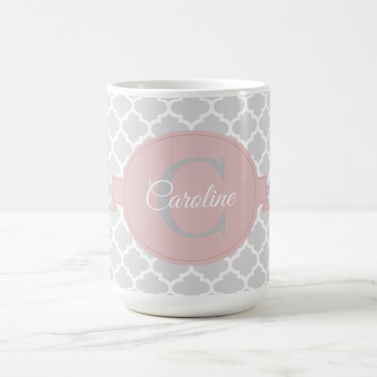 Rosa Quarto Personalisiert Kaffee Tasse (Mittel)