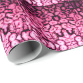 Rosa Quartz Agate Geodes abstraktes Muster Geschenkpapier (Rolleneckpunkt)