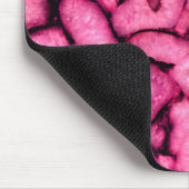 Rosa Quartz Agate Geodes abstraktes Muster Mousepad (Ecke)