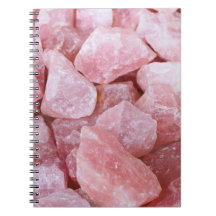 Rosa Quartz Crystal Liebe Notebook Journal