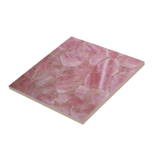 Rosa Quartzite Kristallsteine Drucktafel Keramik T Fliese (Seite)