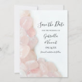 Rosa Quarz Hochzeit Speichern Sie das Datum Save The Date (Vorderseite)