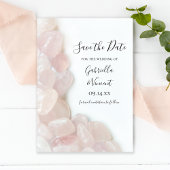 Rosa Quarz Hochzeit Speichern Sie das Datum Save The Date