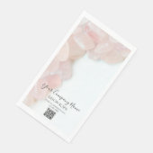 Rosa Quarz Stones Salon Wellness-Center Serviette (Ecke)