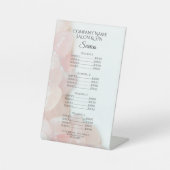 Rosa Quarz Wellness-Center Salon Services Sockelschild (Vorderseite)