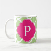 Rosa-Quatrefolie Kaffeetasse (Links)