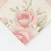 Rosa Quilt-Patchwork-Pastell-Blumen-Vintage Fleecedecke (Ecke)