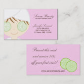 Rosa Rabattkarte (Vorne/Hinten)