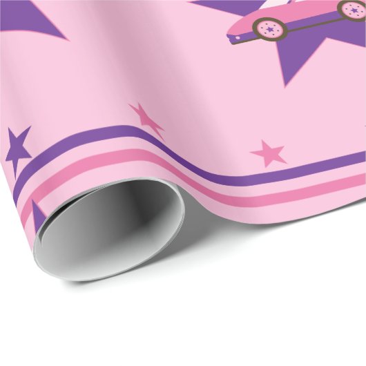 Rosa Racecar Packpapier (Rolleneckpunkt)