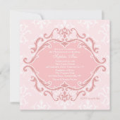 Rosa Raffinierung Einladung (Vorderseite)