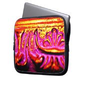 Rosa Rahmen Laptopschutzhülle (Vorderseite Links)