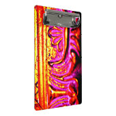 Rosa Rahmen Mini Klemmbrett (Schrägansicht)