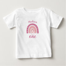 Rosa Rainbow Boho Erster Geburtstag Baby