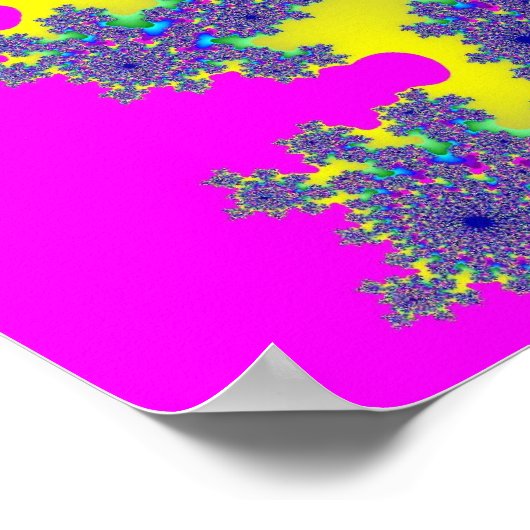 Rosa Rainbow Burst Poster (Ecke)