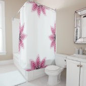 Rosa Rainbow Lotus Blume Duschvorhang (Beispiel)