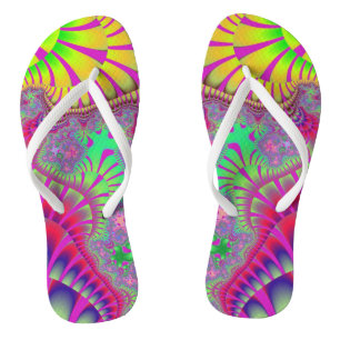 Rosa Rainbow Melt Badesandalen