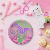 Rosa Rainbow Mod Pappteller (Party)