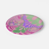 Rosa Rainbow Mod Pappteller (Schrägansicht)