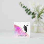 *~* Rosa Rainbow Opal Goddess Celestial Mystical Quadratische Visitenkarte (Stehend Vorderseite)