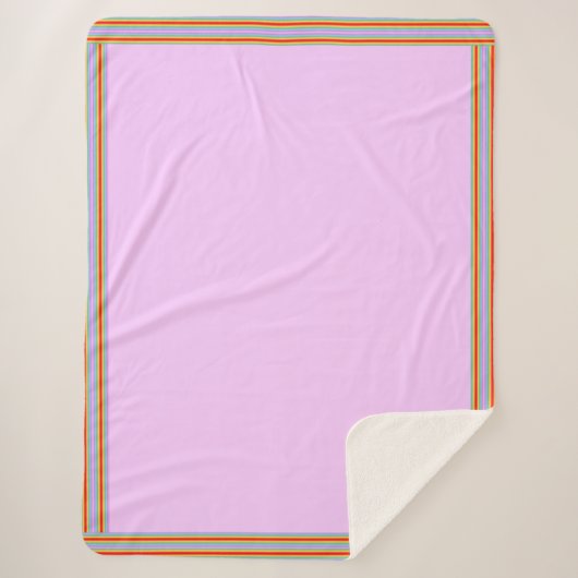 Rosa Rainbow Wrap Blanket Sherpadecke (Vorderseite)