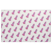 Rosa Rakete - Weltraummuster für Kinder Stoff (Fat Quarter (45,7 x 55,9 cm))