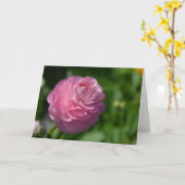 Rosa ranunculus-Blume Karte (Gelbe Blume)