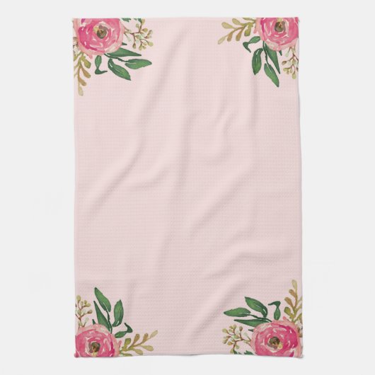 Rosa Ranunculus Küchentuch (Vertikal)
