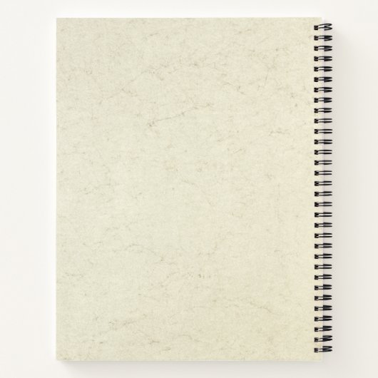 Rosa Rapa Vintag Notizblock (Rückseite)