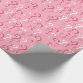 Rosa rätselt mich dieses mysteriöse Fragezeichen Geschenkpapier (Ecke)