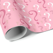 Rosa rätselt mich dieses mysteriöse Fragezeichen Geschenkpapier (Rolleneckpunkt)