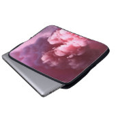 Rosa Rauch Laptopschutzhülle (Vorne Knopf)