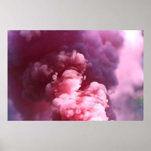 Rosa Rauch Poster (Vorne)