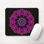 Rosa Raum-NeonBlume Mousepad (Mit Mouse)