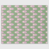 Rosa Raumschiffe Geschenkpapier (Flach)