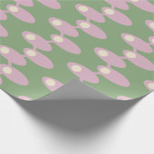 Rosa Raumschiffe Geschenkpapier (Ecke)