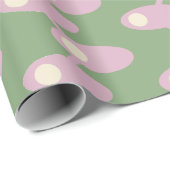 Rosa Raumschiffe Geschenkpapier (Rolleneckpunkt)