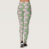 Rosa Raumschiffe Leggings (Rückseite)