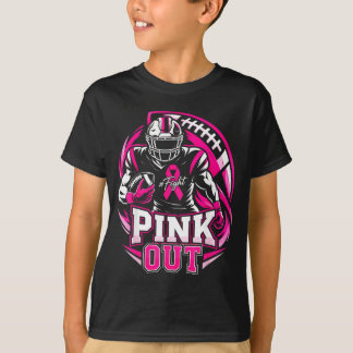 Rosa raus Brustkrebs-Bewusstsein Amerikanisch T-Shirt