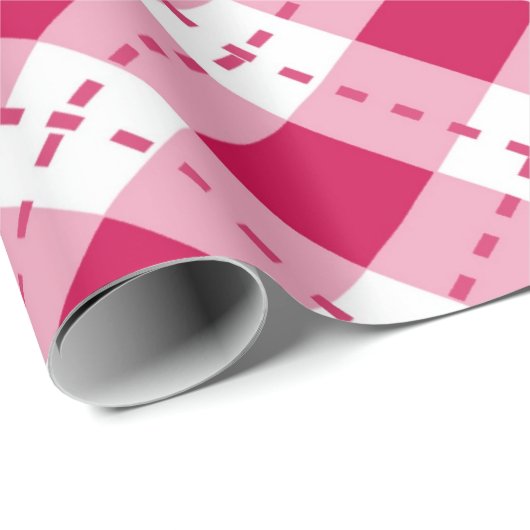 Rosa Raute Geschenkpapier (Rolleneckpunkt)