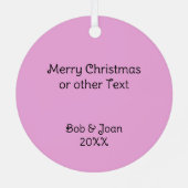 Rosa Raute Golf Lover Personalisiert Ornament Aus Metall (Rückseite)