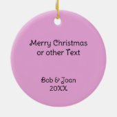 Rosa Raute Golf Lover Personalisiertes Ornament (Hinten)