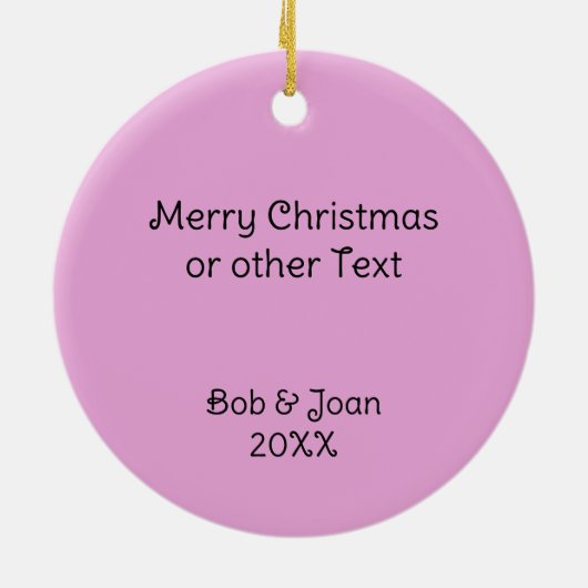 Rosa Raute Golf Lover Personalisiertes Ornament (Hinten)